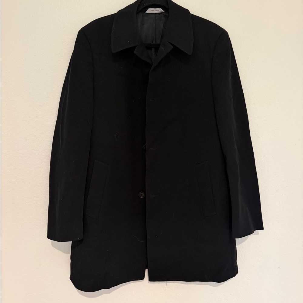 Loro Piana Black Trench Coat for Men
